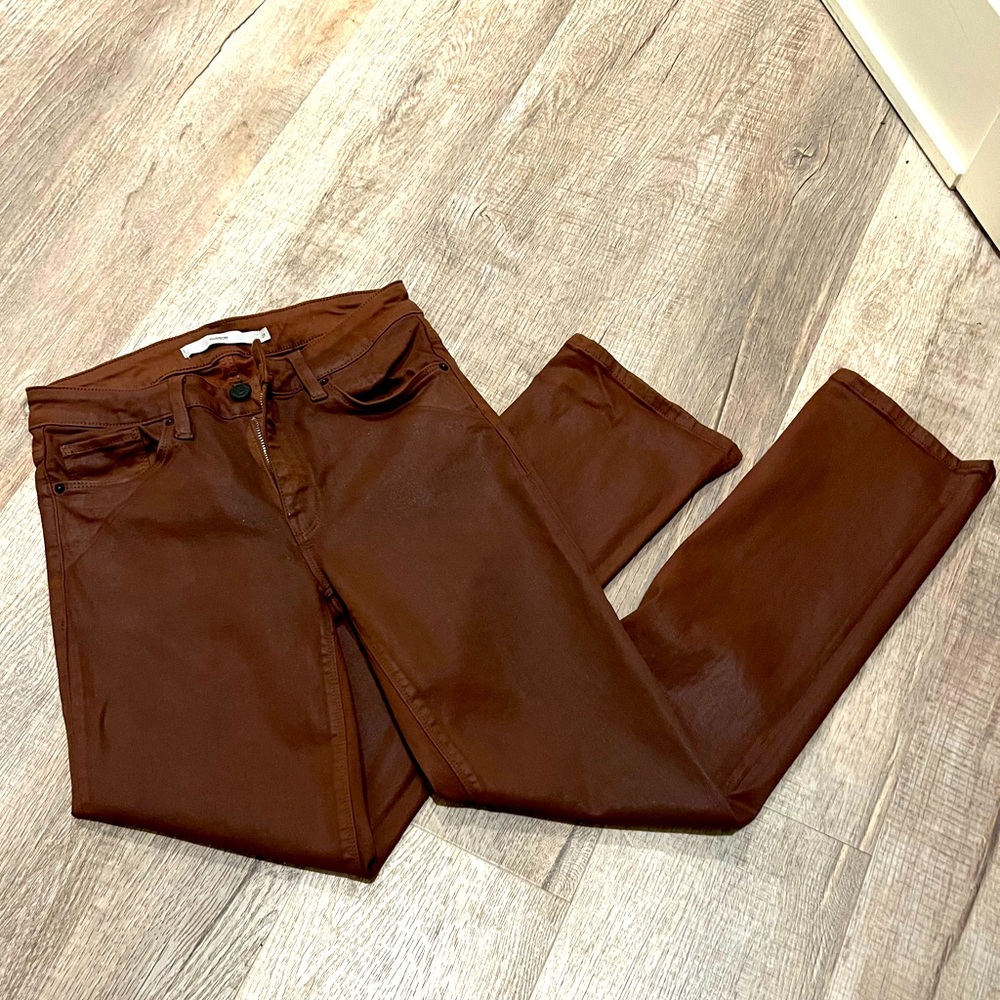 Hudson Nico Coated Ankle Straight Jeans